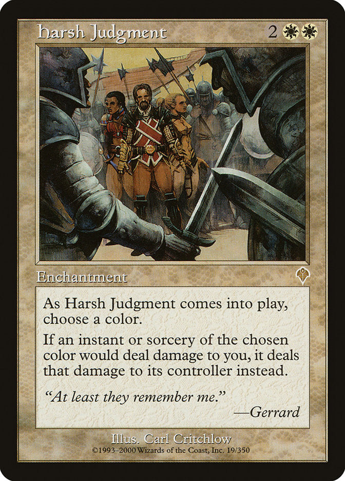 Harsh Judgment [Invasion] | Card Merchant Takapuna