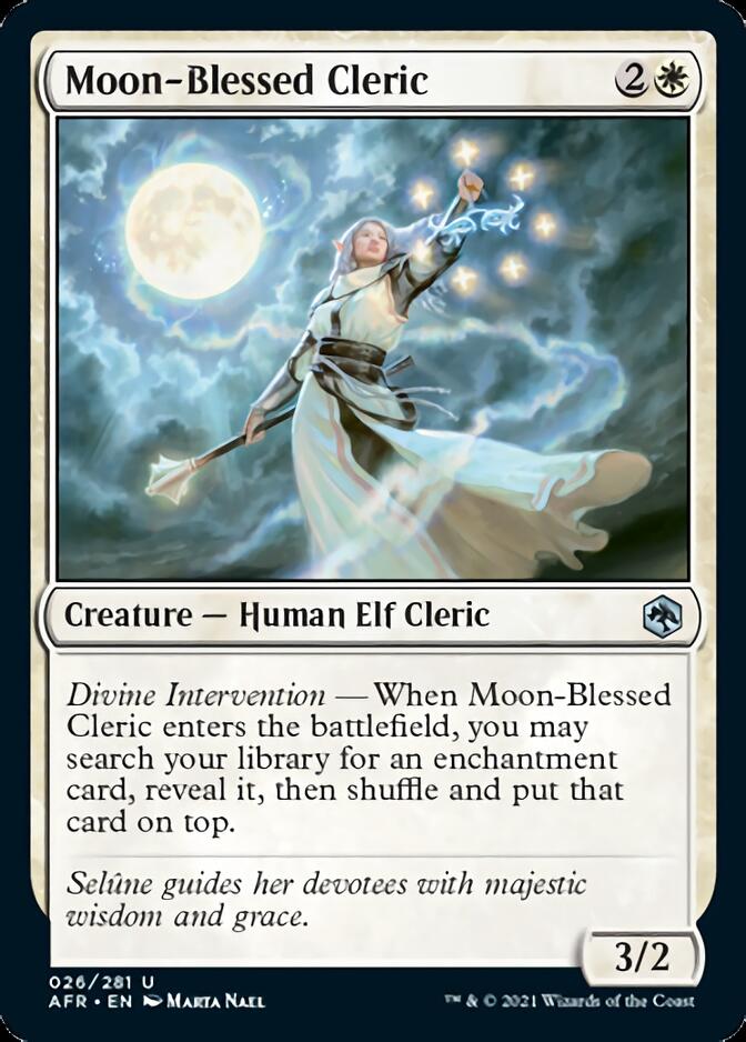 Moon-Blessed Cleric [Dungeons & Dragons: Adventures in the Forgotten Realms] | Card Merchant Takapuna