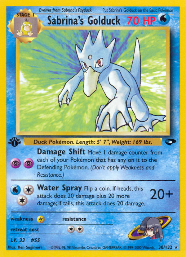 Sabrina's Golduck (30/132) [Gym Challenge 1st Edition] | Card Merchant Takapuna