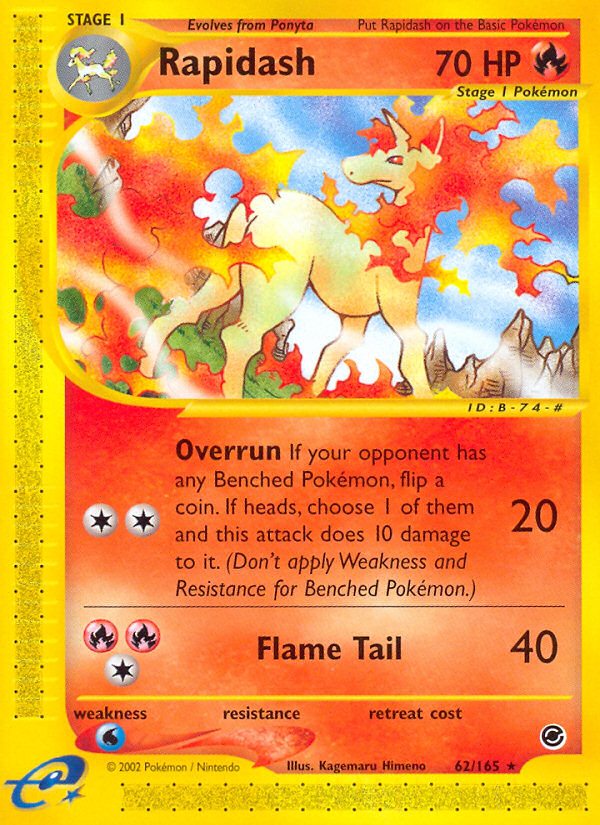 Rapidash (62/165) [Expedition: Base Set] | Card Merchant Takapuna