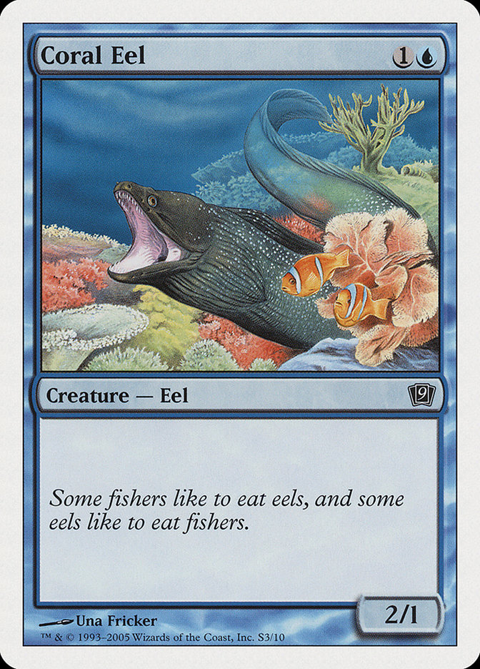 Coral Eel [Ninth Edition] | Card Merchant Takapuna