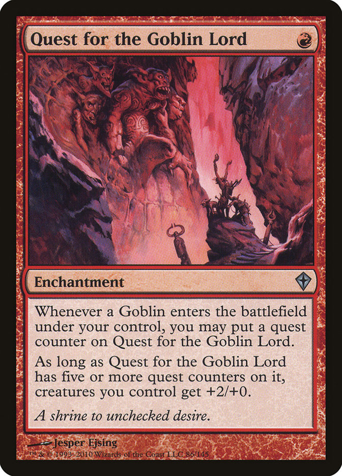 Quest for the Goblin Lord [Worldwake] | Card Merchant Takapuna