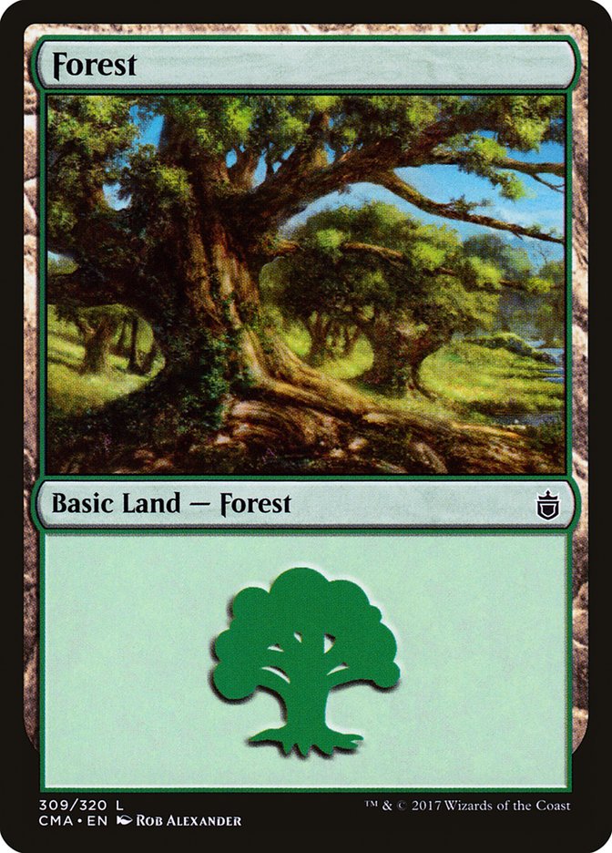 Forest (309) [Commander Anthology] | Card Merchant Takapuna