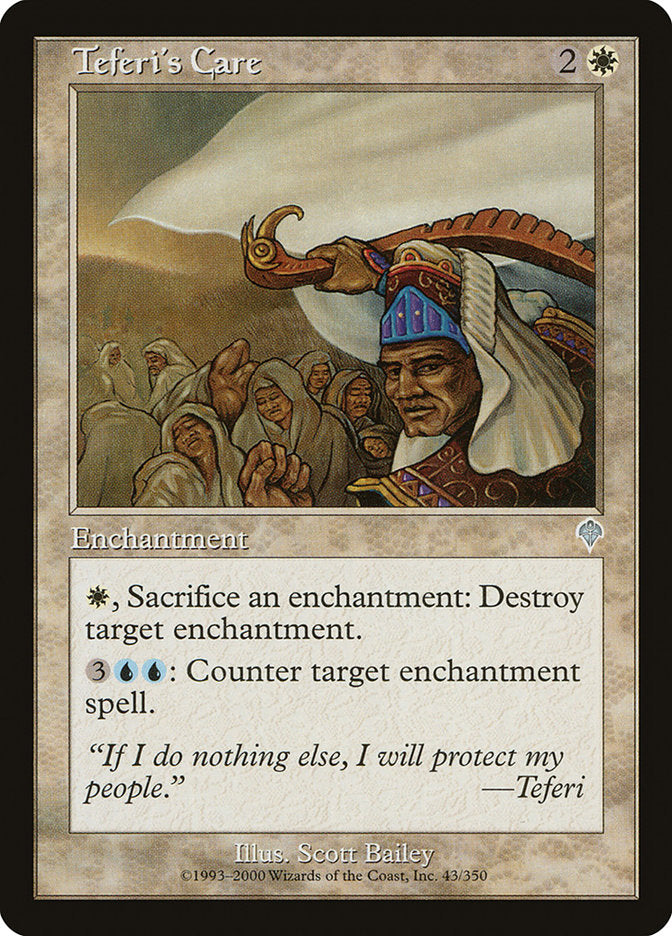 Teferi's Care [Invasion] | Card Merchant Takapuna