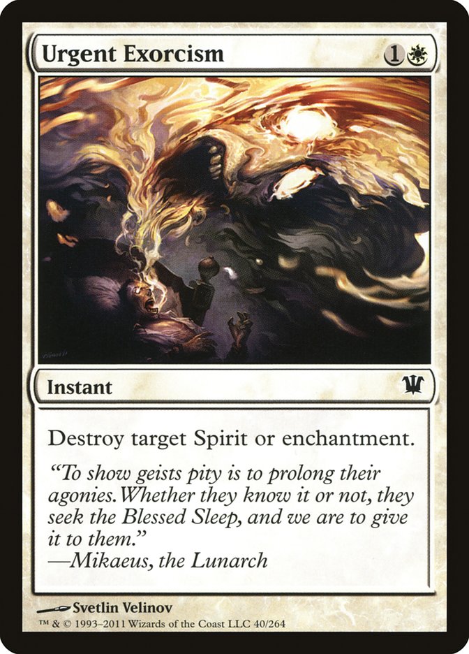 Urgent Exorcism [Innistrad] | Card Merchant Takapuna