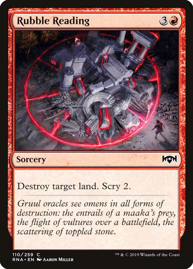 Rubble Reading [Ravnica Allegiance] | Card Merchant Takapuna