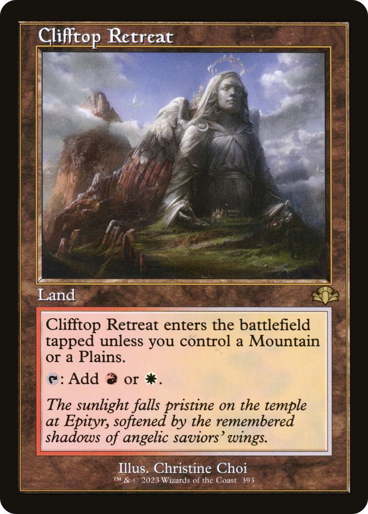 Clifftop Retreat (Retro) [Dominaria Remastered] | Card Merchant Takapuna