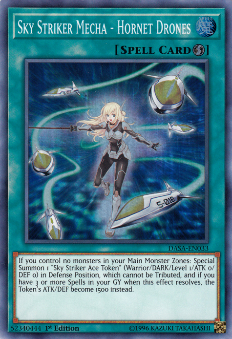 Sky Striker Mecha - Hornet Drones [DASA-EN033] Super Rare | Card Merchant Takapuna