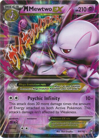 M Mewtwo EX (64/162) (Jumbo Card) [XY: BREAKthrough] | Card Merchant Takapuna