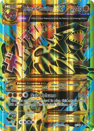 Primal Groudon EX (97/98) (Jumbo Card) [XY: Ancient Origins] | Card Merchant Takapuna