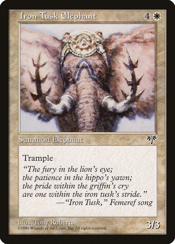 Iron Tusk Elephant [Mirage] | Card Merchant Takapuna