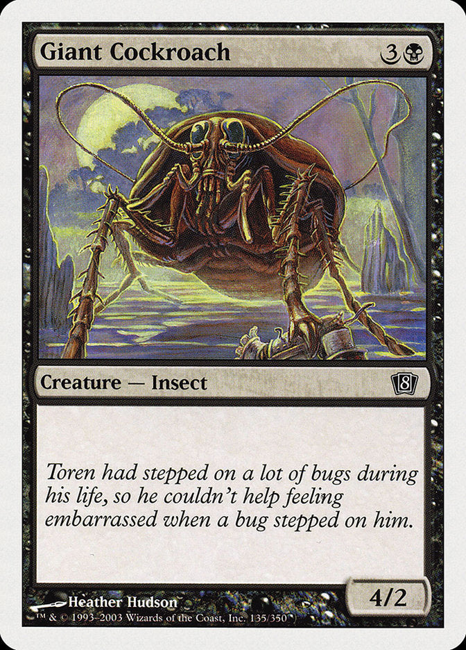 Giant Cockroach [Eighth Edition] | Card Merchant Takapuna