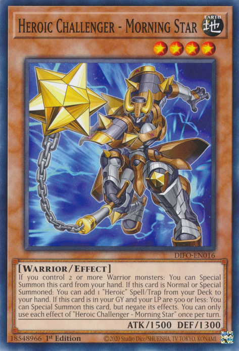 Heroic Challenger - Morning Star [DIFO-EN016] Common | Card Merchant Takapuna
