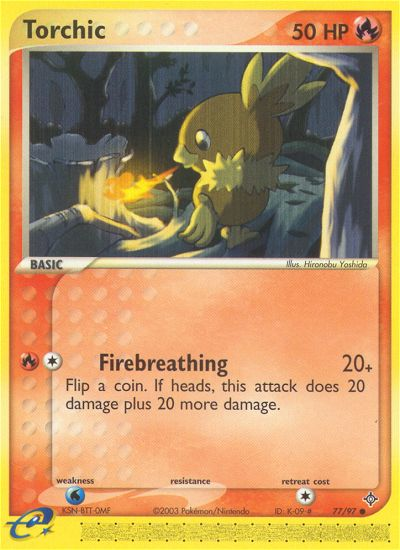 Torchic (77/97) [EX: Dragon] | Card Merchant Takapuna