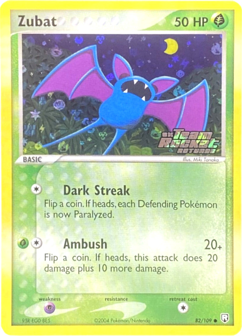 Zubat (82/109) (Stamped) [EX: Team Rocket Returns] | Card Merchant Takapuna