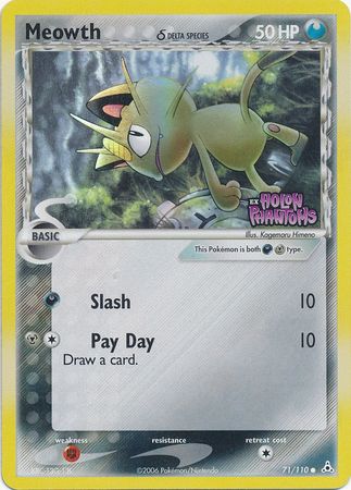 Meowth (71/110) (Delta Species) (Stamped) [EX: Holon Phantoms] | Card Merchant Takapuna