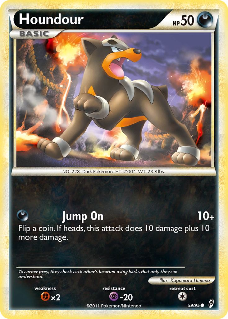 Houndour (59/95) [HeartGold & SoulSilver: Call of Legends] | Card Merchant Takapuna
