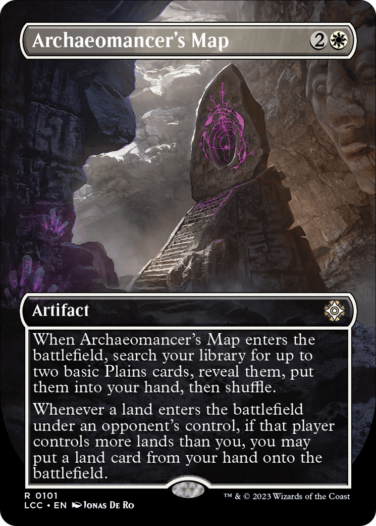 Archaeomancer's Map (Borderless) [The Lost Caverns of Ixalan Commander] | Card Merchant Takapuna