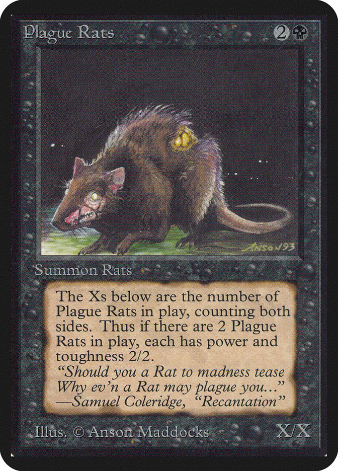 Plague Rats [Alpha Edition] | Card Merchant Takapuna