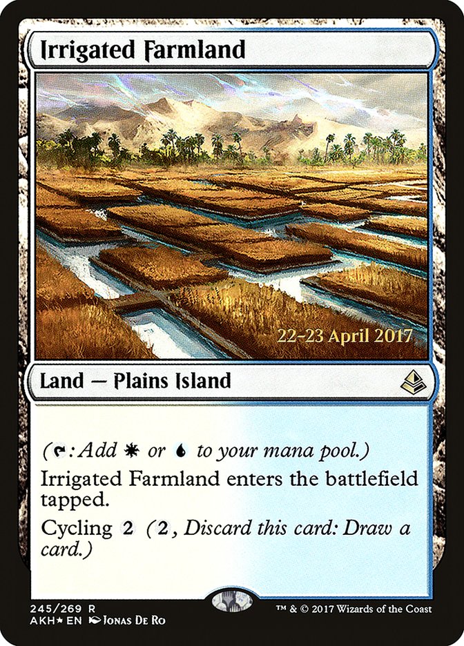 Irrigated Farmland [Amonkhet Prerelease Promos] | Card Merchant Takapuna