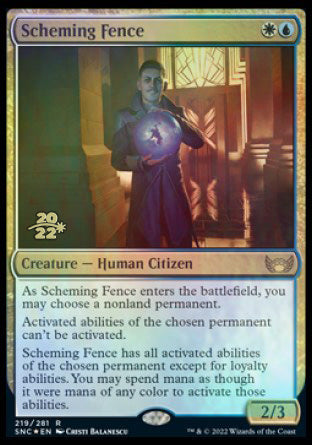Scheming Fence [Streets of New Capenna Prerelease Promos] | Card Merchant Takapuna