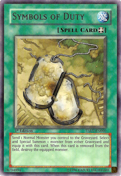 Symbols of Duty [TAEV-EN060] Rare | Card Merchant Takapuna