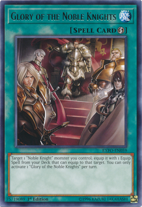 Glory of the Noble Knights [EXFO-EN059] Rare | Card Merchant Takapuna