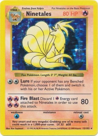 Ninetales (12/102) [Base Set Shadowless Unlimited] | Card Merchant Takapuna