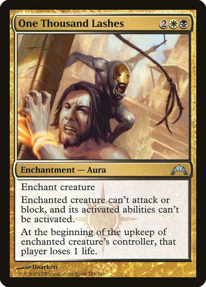One Thousand Lashes [Gatecrash] | Card Merchant Takapuna