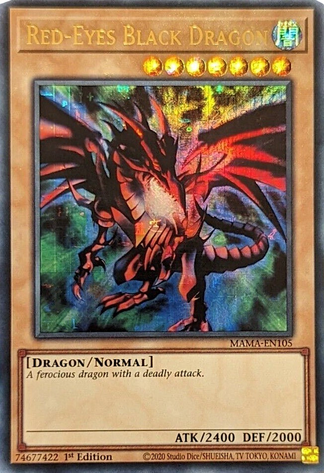 Red-Eyes Black Dragon [MAMA-EN105] Ultra Pharaoh's Rare | Card Merchant Takapuna