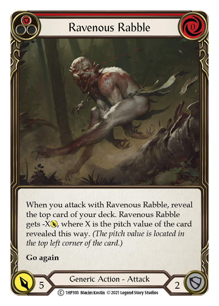 Ravenous Rabble (Red) [1HP393] (History Pack 1) | Card Merchant Takapuna