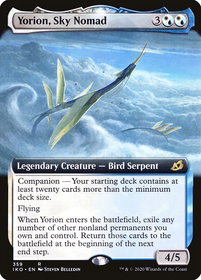 Yorion, Sky Nomad (Extended Art) [Ikoria: Lair of Behemoths] | Card Merchant Takapuna