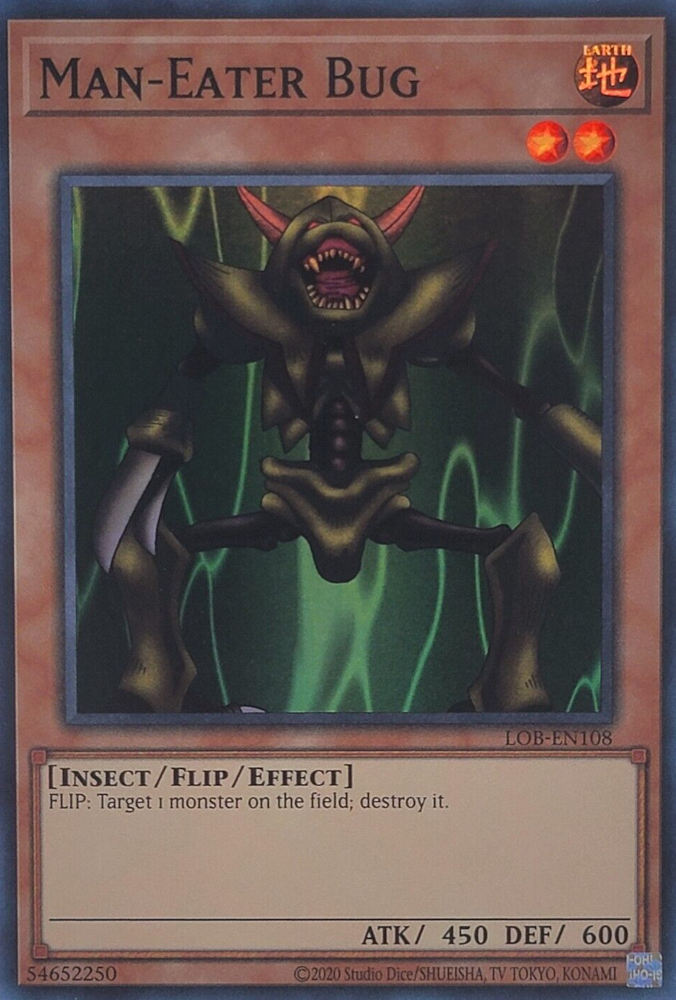 Man-Eater Bug (25th Anniversary) [LOB-EN108] Super Rare | Card Merchant Takapuna