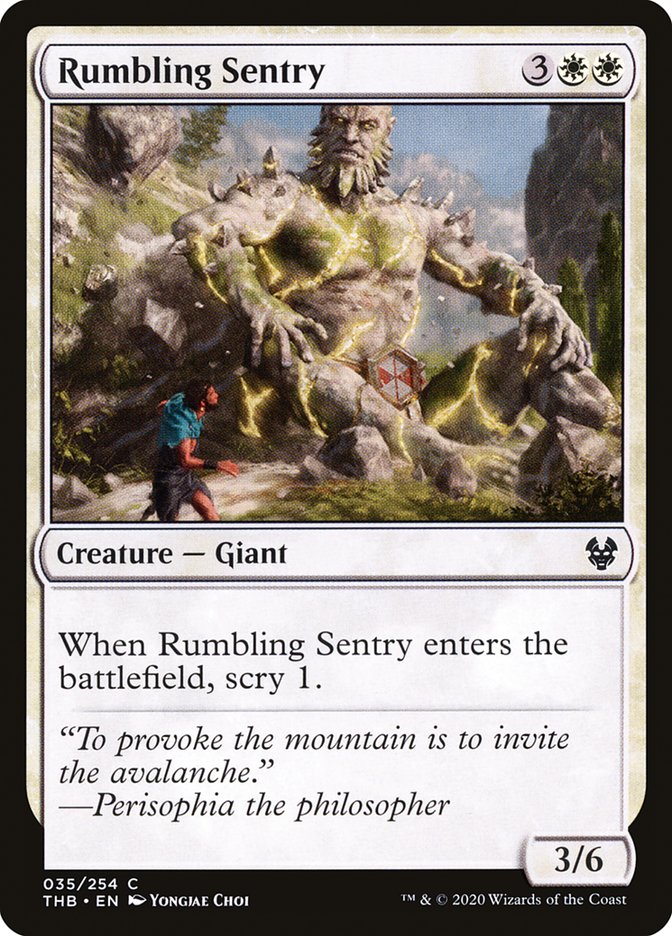Rumbling Sentry [Theros Beyond Death] | Card Merchant Takapuna