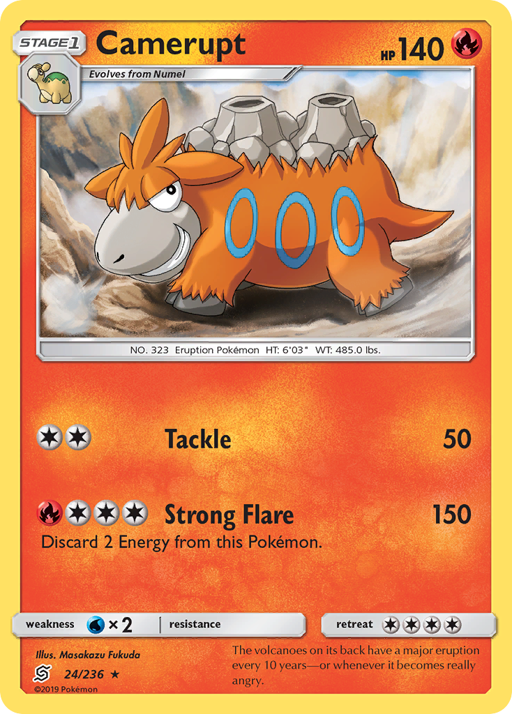 Camerupt (24/236) [Sun & Moon: Unified Minds] | Card Merchant Takapuna