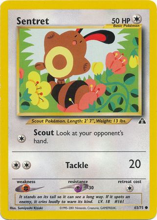 Sentret (63/75) [Neo Discovery Unlimited] | Card Merchant Takapuna