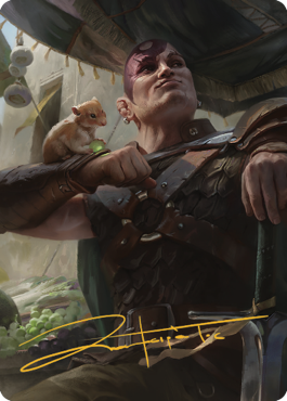 Minsc & Boo, Timeless Heroes Art Card (38) (Gold-Stamped Signature) [Commander Legends: Battle for Baldur's Gate Art Series] | Card Merchant Takapuna
