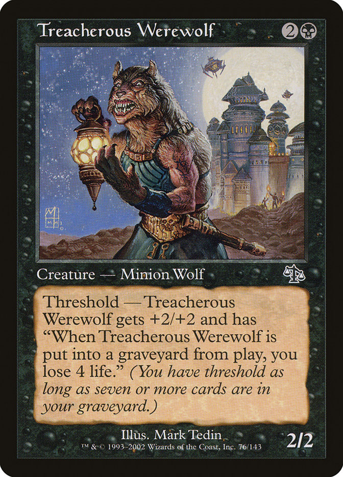 Treacherous Werewolf [Judgment] | Card Merchant Takapuna