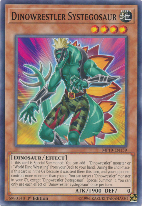 Dinowrestler Systegosaur [MP19-EN159] Common | Card Merchant Takapuna