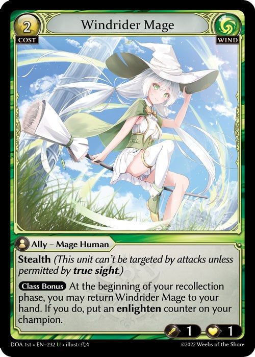 Windrider Mage (232) [Dawn of Ashes: 1st Edition] | Card Merchant Takapuna