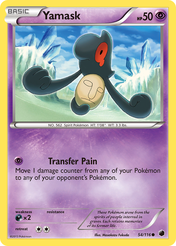 Yamask (54/116) [Black & White: Plasma Freeze] | Card Merchant Takapuna