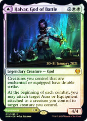 Halvar, God of Battle // Sword of the Realms [Kaldheim Prerelease Promos] | Card Merchant Takapuna