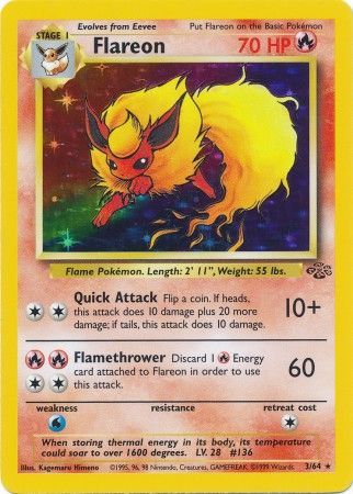 Flareon (3/64) [Jungle Unlimited] | Card Merchant Takapuna