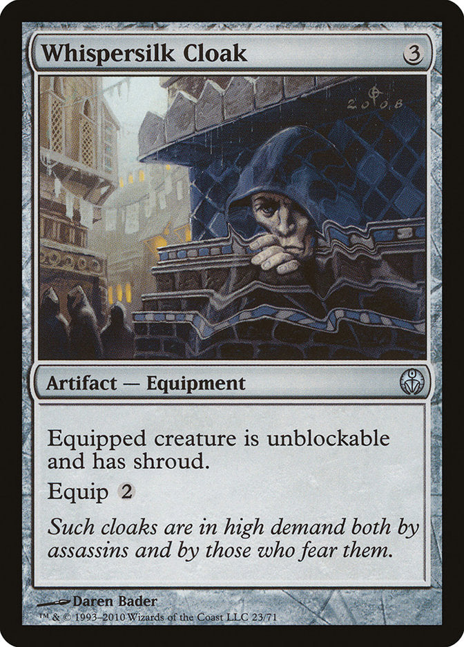 Whispersilk Cloak [Duel Decks: Phyrexia vs. the Coalition] | Card Merchant Takapuna