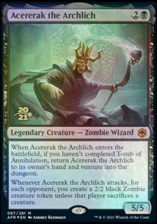 Acererak the Archlich [Dungeons & Dragons: Adventures in the Forgotten Realms Prerelease Promos] | Card Merchant Takapuna