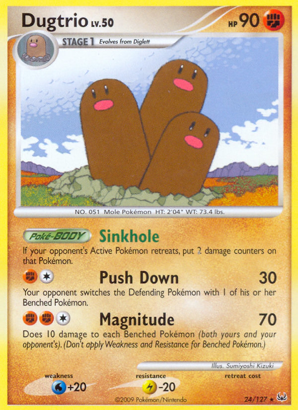 Dugtrio (24/127) [Platinum: Base Set] | Card Merchant Takapuna