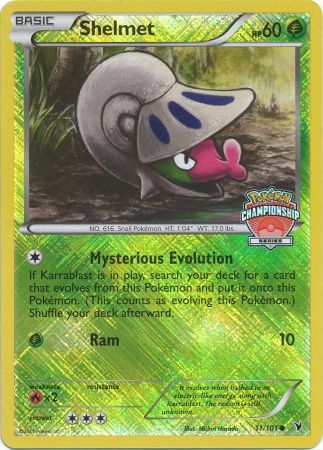Shelmet (11/101) (Championship Promo) [Black & White: Noble Victories] | Card Merchant Takapuna