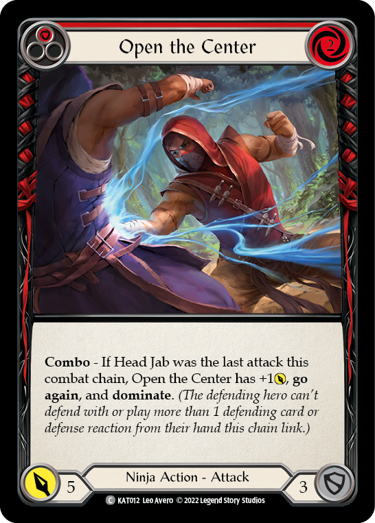 Open the Center (Red) [KAT012] (Outsiders Katsu Blitz Deck) | Card Merchant Takapuna