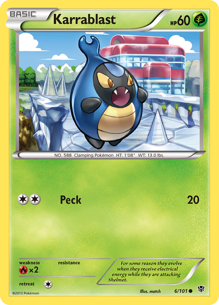 Karrablast (6/101) [Black & White: Plasma Blast] | Card Merchant Takapuna