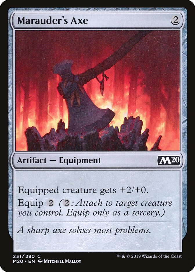 Marauder's Axe [Core Set 2020] | Card Merchant Takapuna